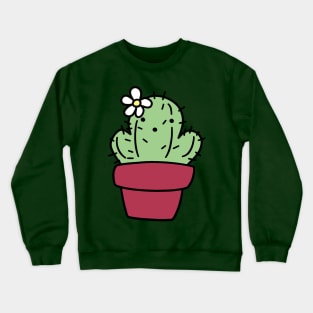 Potted Flower cactus Crewneck Sweatshirt